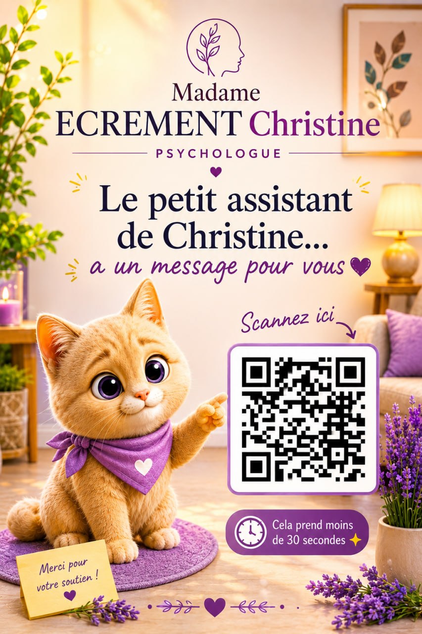 Affiche A6 personnalisée livrée à Christine Écrément
